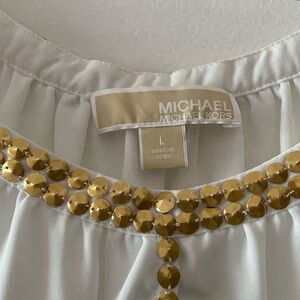 Michael Michael  Kors large white blouse